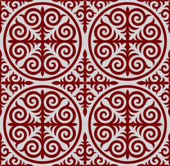 Seamless patterns. Kazakh ornaments. Traditional patterns of Kazakhs. Background, nomad life design. Ancient Turkic ornaments. Customs and traditions of Kazakhstan. Decorative art of nomads