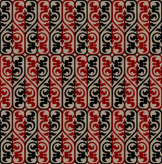 Seamless patterns. Kazakh ornaments. Traditional patterns of Kazakhs. Background, nomad life design. Ancient Turkic ornaments. Customs and traditions of Kazakhstan. Decorative art of nomads