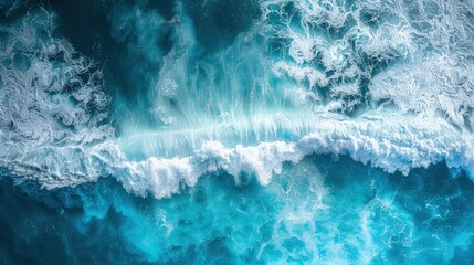 Fototapeta premium Beautiful view of the waves on the beach