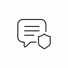 chat message protection security icon