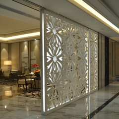 Hall dividers, decorations, gypsum board partitions