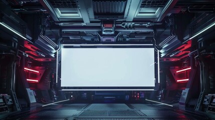 Obraz premium Blank outdoor billboard mockup template for placeholder