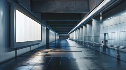 Blank outdoor billboard mockup template for placeholder