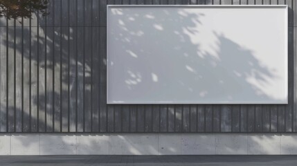 Blank outdoor billboard mockup template for placeholder