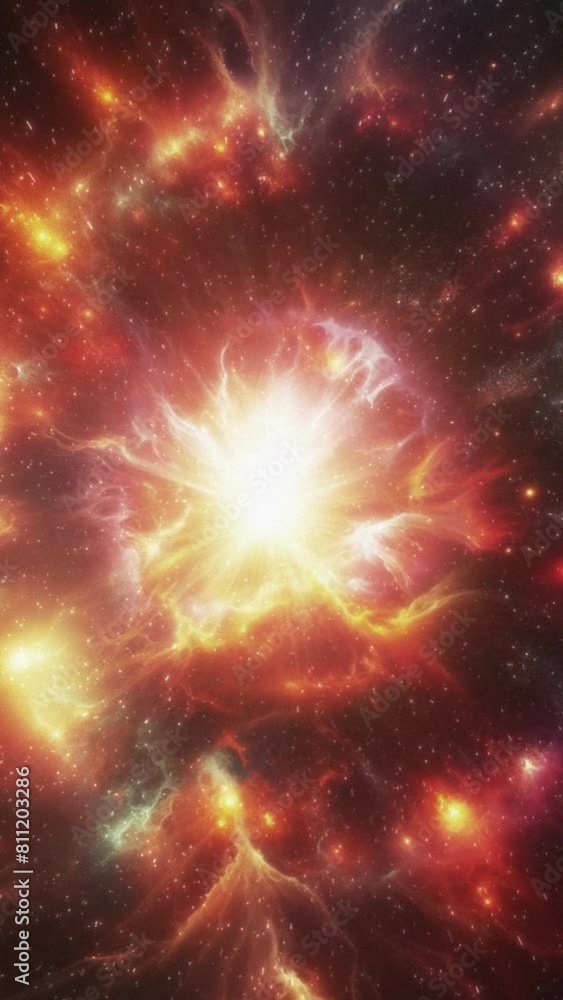 Canvas Prints cosmic vertical background of a beautiful galaxy.