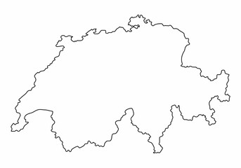 Switzerland outline map