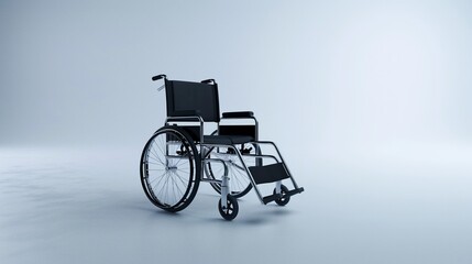 Fototapeta na wymiar wheelchair with space for medical information
