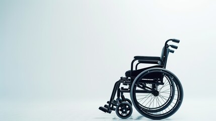 Obraz premium wheelchair with space for medical information