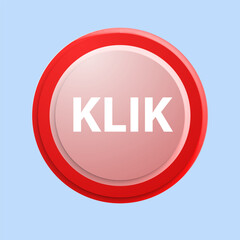 Klik icon 3D vector