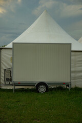 caravan on a trailer