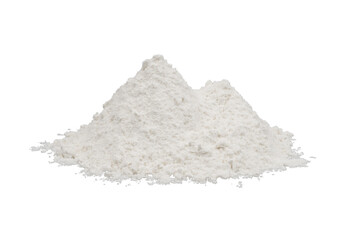 A pile of gypsum plaster isolated transparent