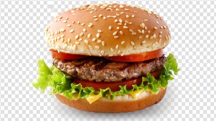 Burger Png Background hyper realistic 