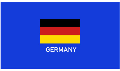 Germany Flag Teams European Nations 2024 Abstract Countries European Germany Football Symbol Logo Design Vector Illustration
