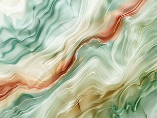 Fototapeta premium Close-up of an abstract background with organic lines, mimicking the flow and rhythm of natural forms, ideal for a calming and artistic wallpaper texture