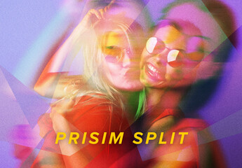 Prism Photo Effect Mockup
