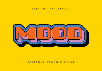 Bright 3D Text Effect Mockup