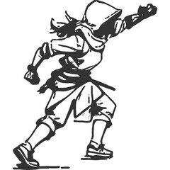 Quest for Happiness Vintage Illustration Vector