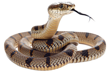 snake on white background