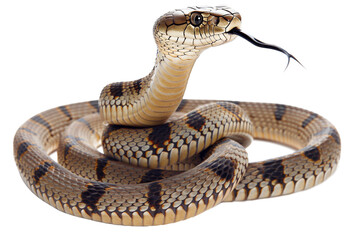 Obraz premium snake on white background