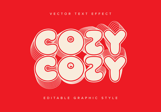 Layered Text Effect Mockup