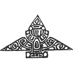 Lotus of Enlightenment Vintage Illustration Vector