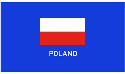 Poland Flag Teams European Nations 2024 Abstract Countries European Germany Football Symbol Logo Design Vector Illustration