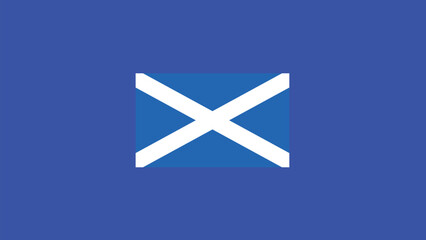 Scotland Flag European Nations 2024 Teams Countries European Germany Football Symbol Logo Design Vector Illustration