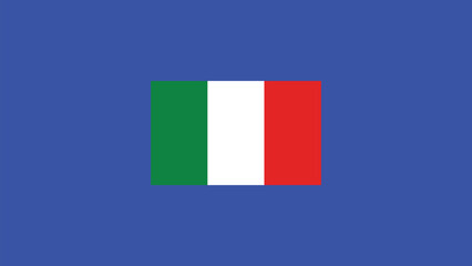 Italy Flag European Nations 2024 Teams Countries European Germany Football Symbol Logo Design Vector Illustration