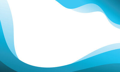 Blank background blue gradient abstract lines flowing wavy