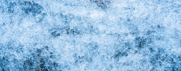 Ice texture background, Beautiful blue frozen ice image