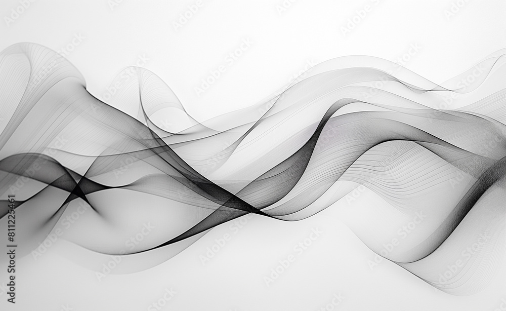 Poster abstract curvature: balancing motion on canvas