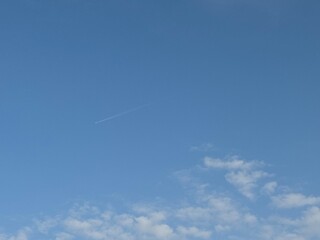 airplane in the sky