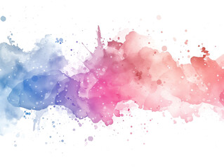 Vibrant Watercolor Splash Set on White Background with Salad-Colored Texture and Ink Brush Stain for a Creative Design