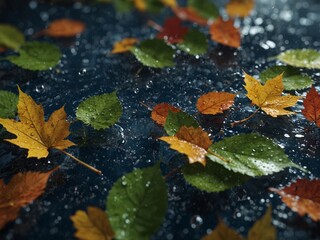 autumn leaves background