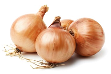 Vidalia Sweet Onion: Fresh and Delicious. Isolated on White Background, Perfect for Healthy Food