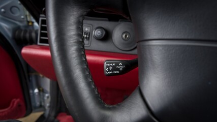 Black steering wheel