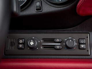Climate controls in a car