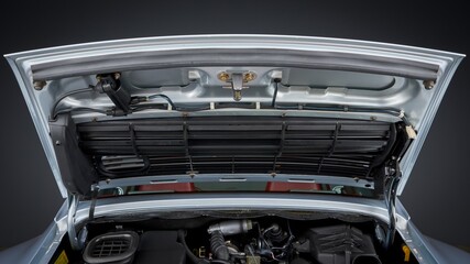 Rear hatch of a car open