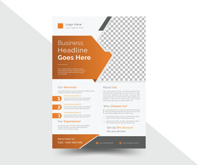 Creative corporate business flyer, business brochure, business poster layout templet in A4