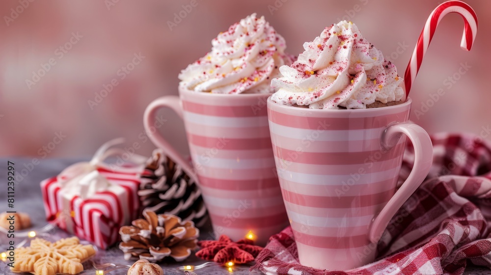 Poster set up a diy hot cocoa bomb station, with led strips adding a colorful glow to the delicious