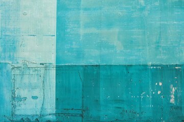 Old blue wall with peeling paint,  Abstract background and texture for design