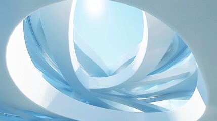 Abstract 3d white architecture interior for design, modern, contemporary, indoor and outdoor,...