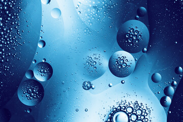 fluid shapes in blue abstract background