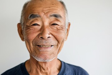 Obraz premium 日本人のおじいさんのポートレート（シニア・高齢者・敬老の日・父の日） 