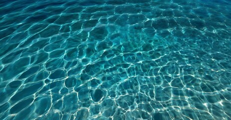 Obraz premium Blue ocean water shining in summer sun. Summer background