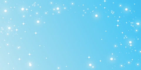 キラキラとした水色の背景。水色のパーティクル
