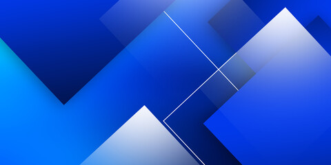 Square shapes composition, fluid blue gradient geometric abstract background. 3D shadow effects, modern design template