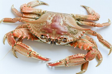 Crab isolated on white background with clipping path,  Seafood