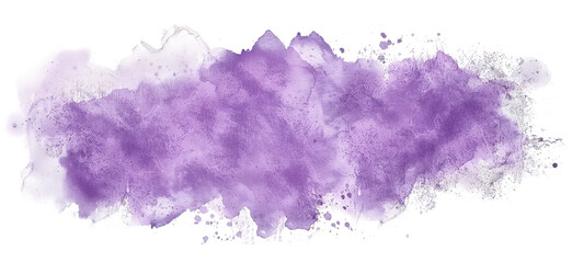 Obraz premium abstract purple watercolor background, isolated on transparent background