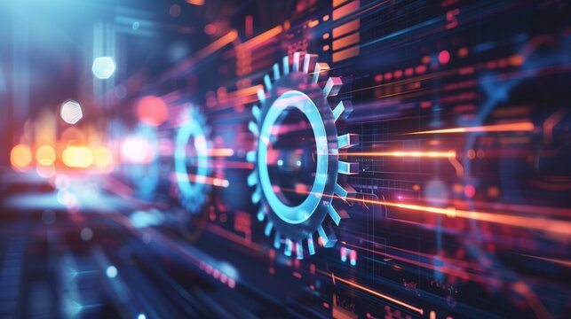 An image illustrating the concept of business agility, showcasing elements of smart strategic planning, flexible management practices, and adaptability in a corporate setting.